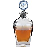 The Memory Company Officially Licensed NFL Team Spirit Decanter Set - Premium Glass Decanter with Team Mascot Stopper, 750ml Capacity, Official NFL Licensed Bar Collection, Whiskey Bourbon Gift