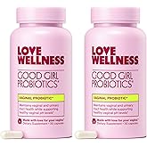 Love Wellness Good Girl Probiotics | Women’s Vaginal Health & pH Balance Supplement | 9-Strain Probiotic for Urinary Tract, Yeast, Odor & Immune Support | Gluten-Free (60-Day Supply)