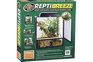 CROCI Zoo Med ReptiBreeze Open Air Screen Cage, Small, 16 x 16 x 20-Inches