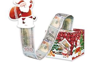 Quimoy Christmas Money Box for Cash Gift, Money Gift Boxes for Cash, Surprise Box Gift Box for Money, Christmas Money Box for Women Men Boys Girls