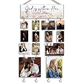 Orchroma Inspirational Christian Picture Frames Collage Photo Hanging Display Picture Board,Religious Scripture Photo Collage Wall Decor,God is Within Her She Will Not Fall,Home Living Room Wall Decor