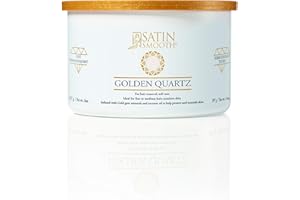 SATIN SMOOTH Luxury Gem Soft Cream Wax- Golden Quartz, Soft Cream Wax- 14oz