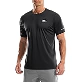Men's UPF 50+ Sun Protection Dry Fit Workout T-Shirts Rash Guard Swim Shirts Moisture Wicking Tee for Athletic, Beach, Hiking