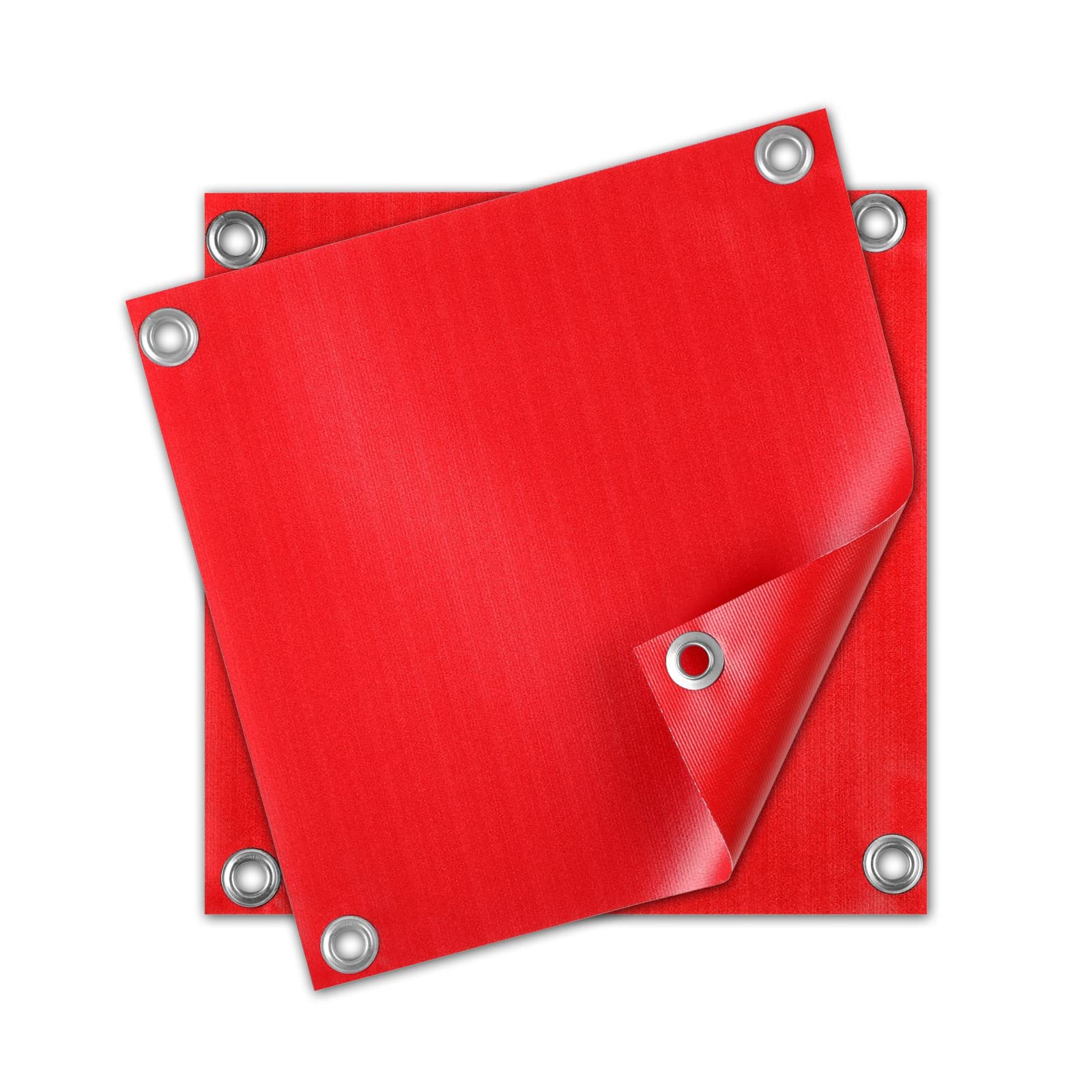 2 x warning flags red according to StVO for overhanging loads, 30 x 30 cm