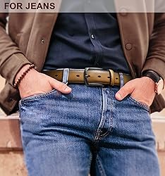 KEMISANT Men Belt-Genuine Leather Belt for Men