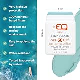 EQ Mineral Sunscreen Stick SPF50+ Face Lips Natural Eco-Friendly Waterproof 10g view 3