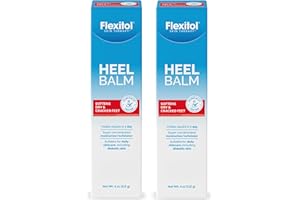 Flexitol Heel Balm, Rich Moisturizing & Exfoliating Foot Cream, 4 Oz Tube (Pack of 2)
