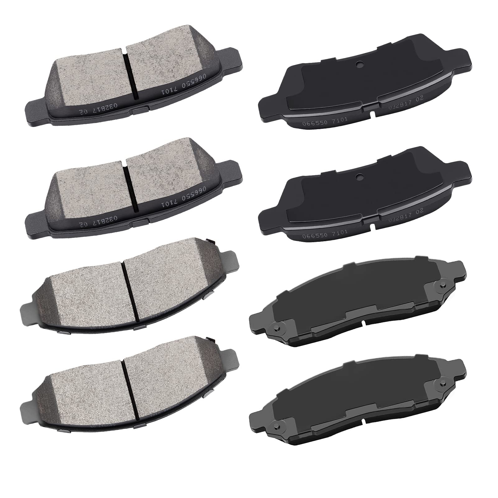 Photo 1 of cciyu D1094 D1100 Front Rear Ceramic Brake Pads Kits 8pcs fit For 2005-2018 For Nissan Frontier, 2005-2015 For Nissan Xterra, 2009-2012 For Suzuki Equator