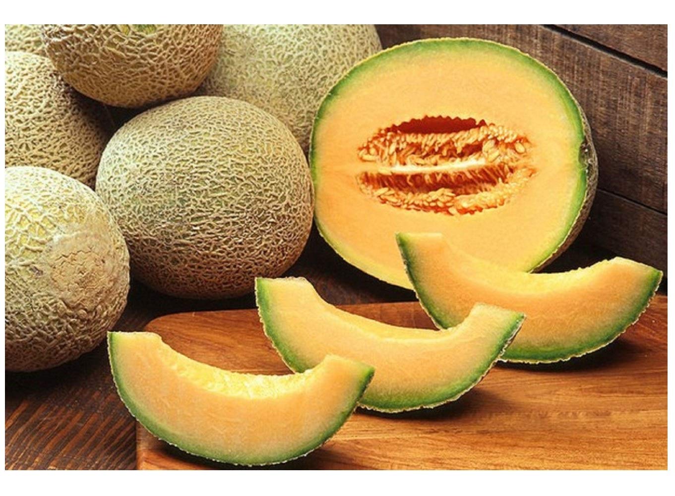PREMIER SEEDS DIRECT - Melon - Cantaloupe - Hearts of Gold - 80 Seeds