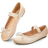 Trary Flats for Women Closed Round Toe Ballet Flats Mary Jane Shoes Women with Elastic Strap Cute Bowknot Comfortable Dress Shoes for All-Year Daily Work Casual Wear