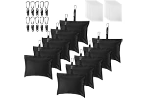 Soulchen Sand Bag for Boat Covers Sandbag Mooring Kit Tear-Resistant Weight Sandbag Windproof Weighted Sand Bag Tarp Weight with Carabiner and Tarp Clip Accessories