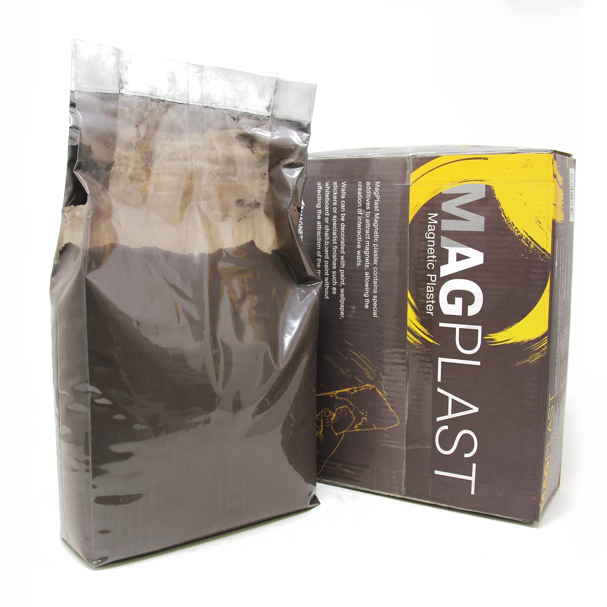 MagPlast Magnetic Plaster for Walls, Bedroom, Office, Kitchen, Warehouse, Playroom โ 5kg Bag - 5sqm Coverage