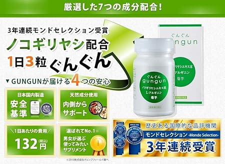 Amazon 育毛サプリぐんぐん Gungun 美彩 ノコギリヤシ