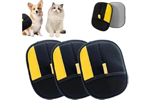 2025 Upgraded Magic Brush Glove Pet Hair, The Magic Brush Pet Hair, Electrostatic Double-Sided Grooming Cleaning Mitt for Cat