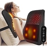 AERLANG Cordless Neck and Back Massager with Heat, 3D Shiatsu Kneading Pillow, 4 Massage Nodes & Bi-Directional Deep Tissue Massage for Neck/Shoulders/Back, Ideal Gift for Women & Men