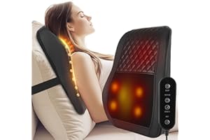 AERLANG Cordless Neck and Back Massager with Heat, 3D Kneading Shiatsu Massage Pillow, 3 Speed/4 Nodes/Bi-Directional for Pain Relief, Deep Tissue Neck/Back/Shoulder Massage, Ideal Gift for Men, Women