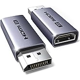 UGREEN 2-Pack 8K@60Hz DisplayPort to HDMI Adapter Unidirectional DP Male to Female Converter Aluminum Display Port 1.4, 32.4G