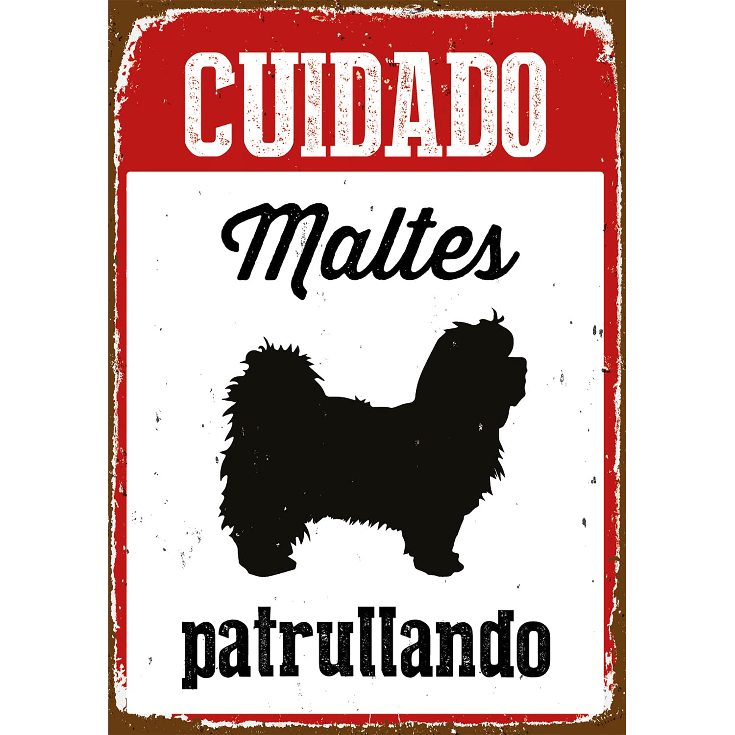 Magnet & Steel 23-8271 A5 Malte Care Patrol Sign, 14.8 x 21 cm