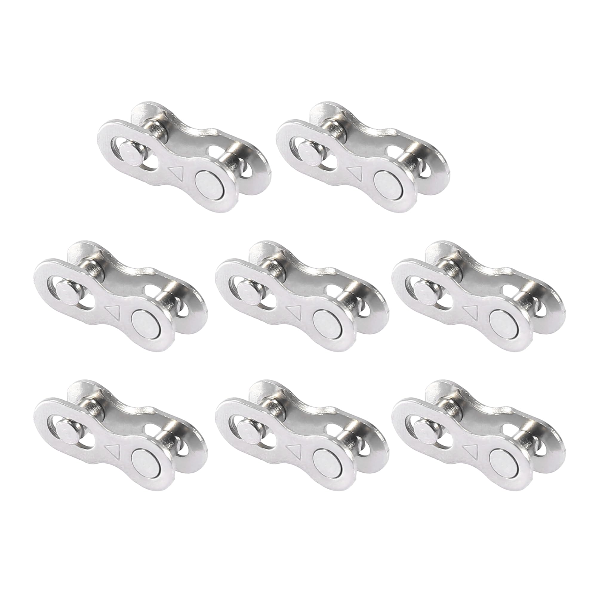 X AUTOHAUX 8 Pair 6 7 8 Speed Bicycle Master Chain Link Connectors Silver Tone