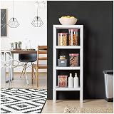 TATAY Lombok Shelving Unit 4 Tiers White Moisture-Resistant 40 kg view 2