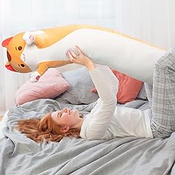 Long Cat Plush Body Pillow – Cute Brown Cat