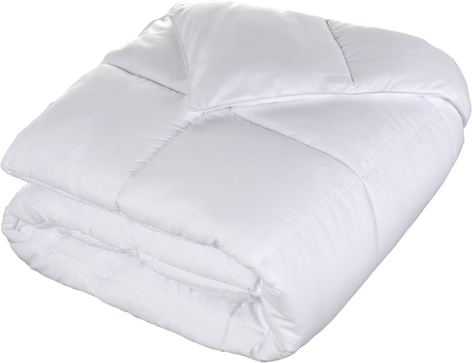 SUPERIOR Solid White Down Alternative Comforter, Duvet Insert, Medium Weight for All Season, Fluffy, Warm, Soft & Hypoallergenic - Full/Queen Bed: Home & Kitchen