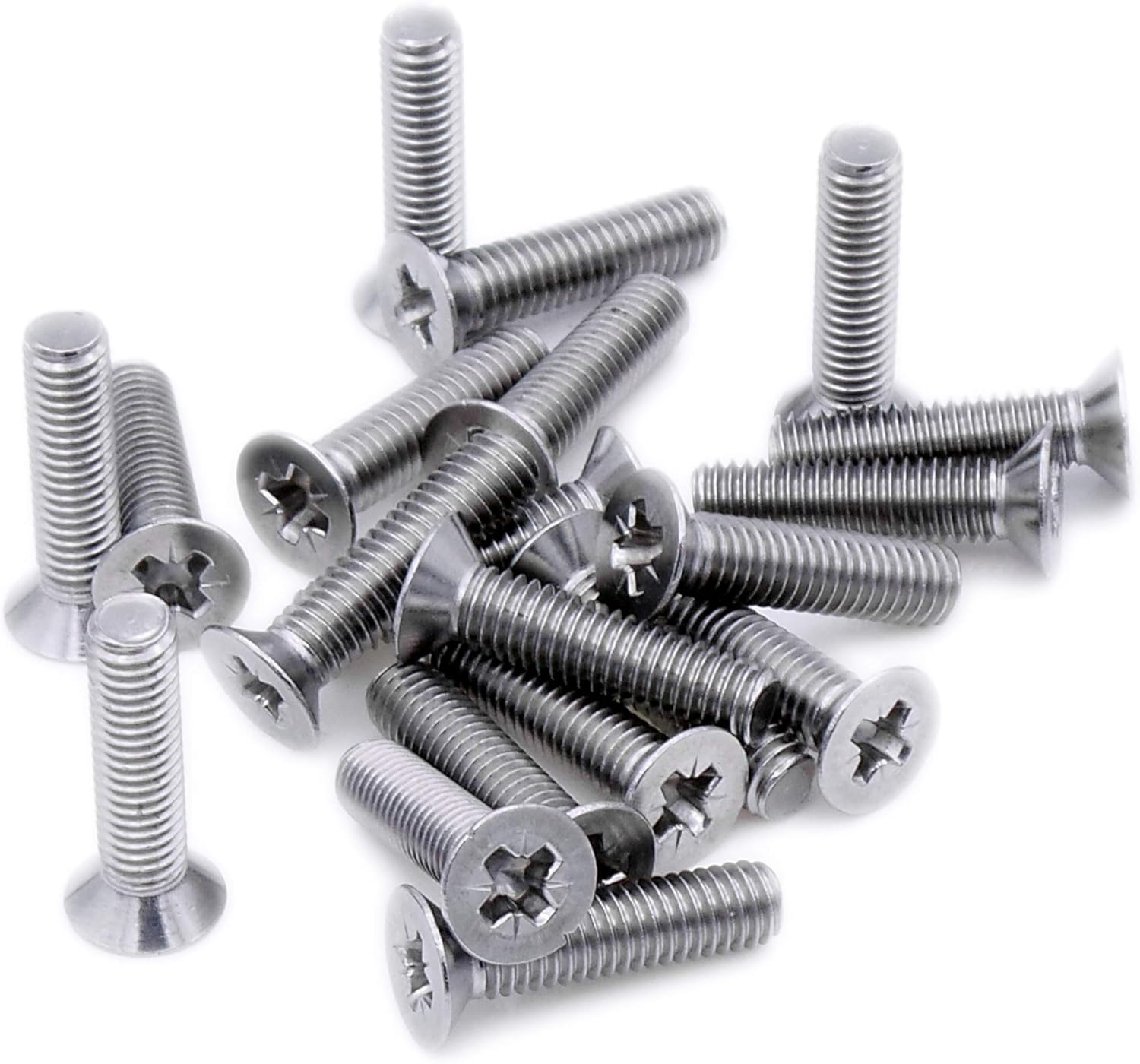 M4 (4mm x 60mm) Pozi Countersunk Machine Screw (Bolt) Stainless Steel