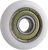 CNBTR 8x30x8.5mm White Ball Bearing Pulley Roller Wheel 87KG Load Pack of 4 view 3