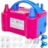 YEPVIE Electric Balloon Pump, Portable 2 Modes Balloon Blower Machine with 14 Balloon Arch Kits, Air Pump for Balloon, Balloon Inflator for Party Decoration