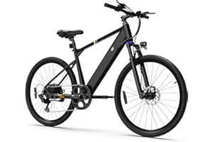 ZDZA Electric Bike, 1000W Peak Motor, 26” Ebike for Adults, 40 Miles Range & 22 Mph Step-Over E Bike, Electric Bicycle for Commute, 7 Speed & Colorful LCD Display, UL2849 Certified