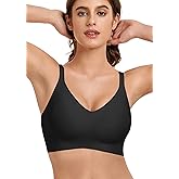 Quttlzze Womens Wireless Jelly Bras No Underwire Seamless Push Up Bra Ultra Soft Comfortable Tshirt Bralette Full Coverage