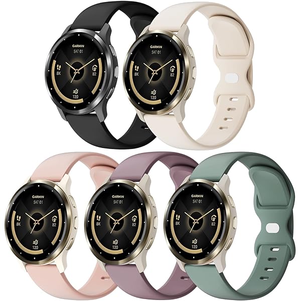 Garmin Venu 3s / Vivoactive 4s / Venu 2s / Vivomove 3s / Forerunner 255s - Canvas nylon bandje - Roze