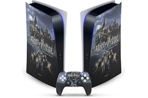Head Case Designs Officially Licensed Harry Potter Castle Graphics Vinyl Faceplate Sticker Gaming Skin Decal Compatible With Sony PlayStation 5 PS5 Digital Edition Console and DualSense Controller