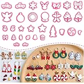 Keoker Christmas Clay Cutters, 31 PCS Polymer Clay Cutters for Earrings Making, Mini Shapes (All 2)