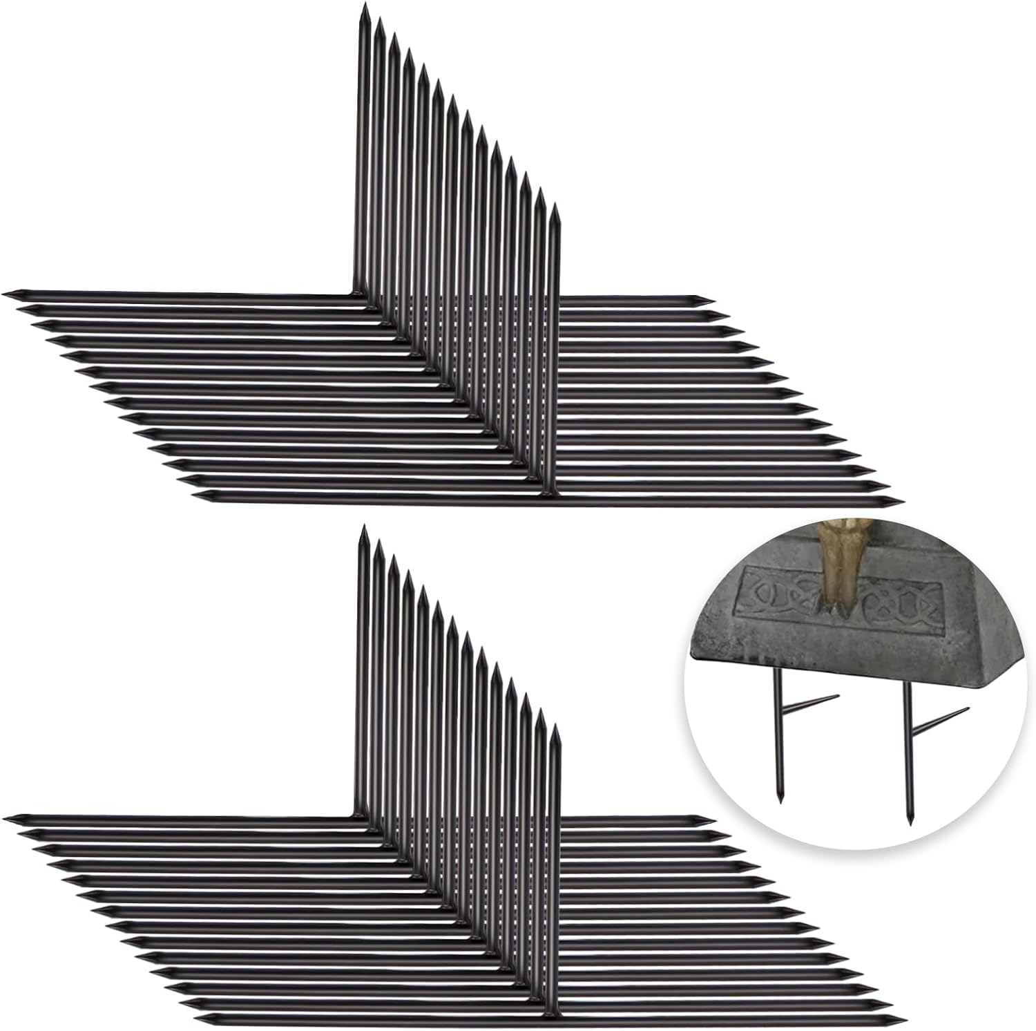 Decorative Garden Stakes - 28PCS Metal Halloween Tombstone Stakes 6.5