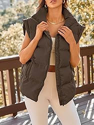 AUTOMET Womens Puffer Vests Fall Fashion Jackets