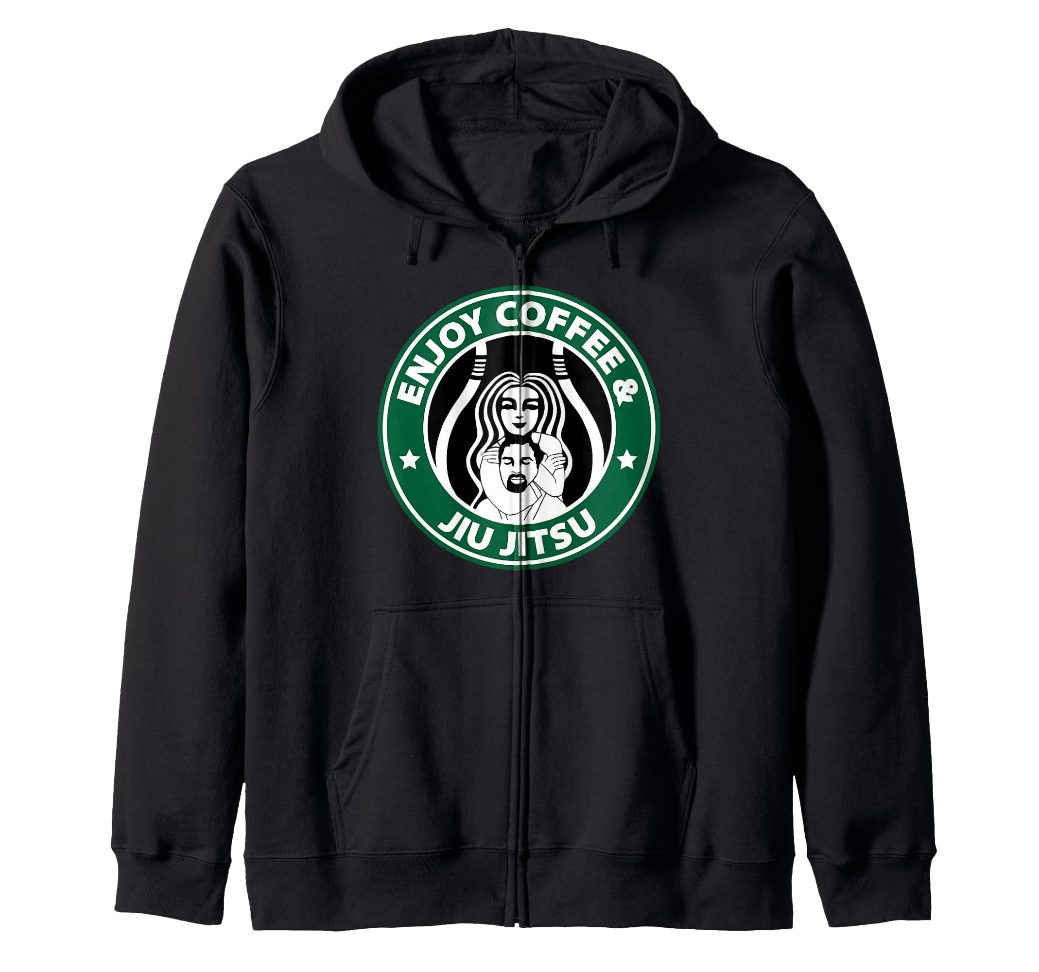 Enjoy Coffee & Jiu Jitsu - Everyday Mat Life Ritual Zip Hoodie