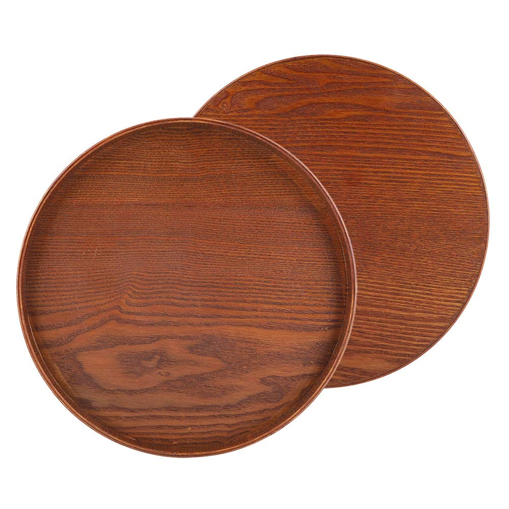 Vassoio In Marmo Naturale Norvegese Tvedalen - 30 Cm Rotondo - Portafrutta, Portagioie E Portachiavi - Elegante Sottopiatto Per Tavolo E Cucina