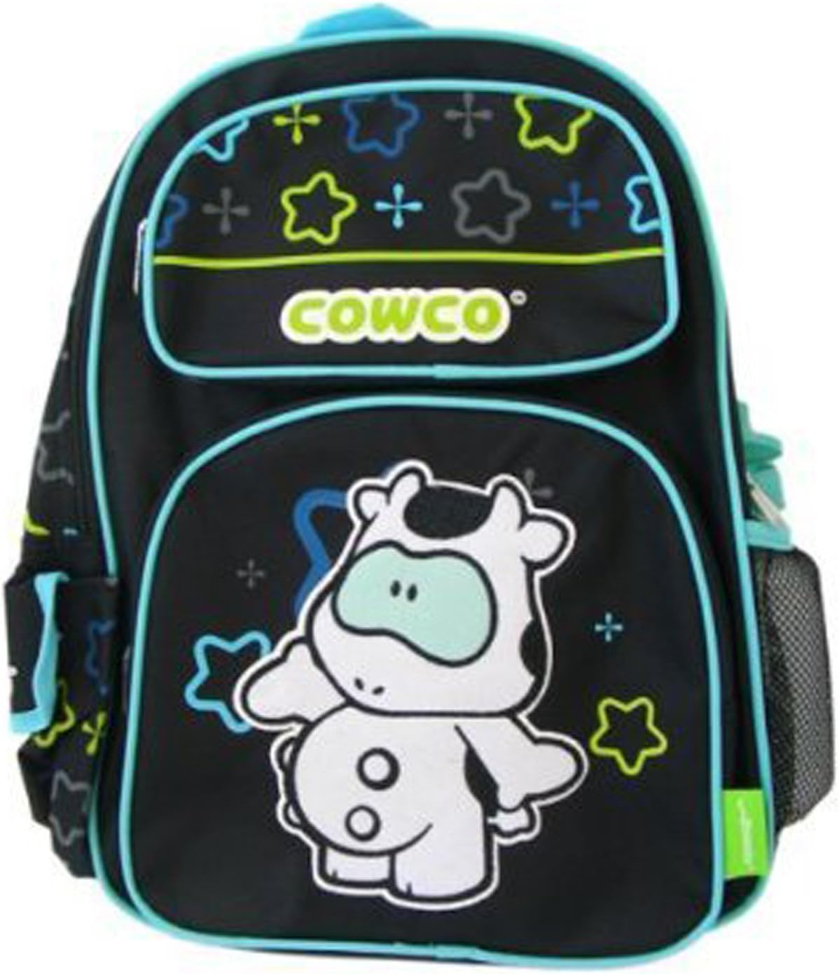 Full Size Black and Teal Cowco Kids Backpack