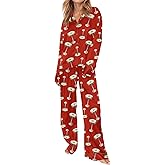 SHESHOW Satin Pajamas for Women Set Long Sleeve Button Down Sleepwear 2 Piece Nightwear Women Pjs Sets Size XS-XXL