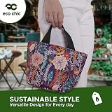 ECO CHIC Lightweight Foldable Insulated Lunch Bag Thistle Purple view 4