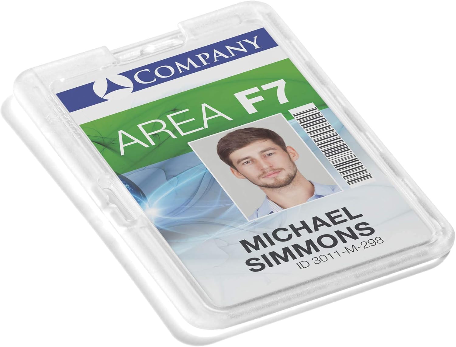 Durable Card Holder Permanent 54 x 87 mm Transparent, Pack of 10 Badges, for Permanent Fixing of ID/Security Badge, Extra Strong - Image 4