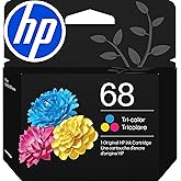 HP 68 Tri-Color Ink Cartridge | Works with Envy 6100e, 6500e Series | 7FP20TN | Packaging May Vary