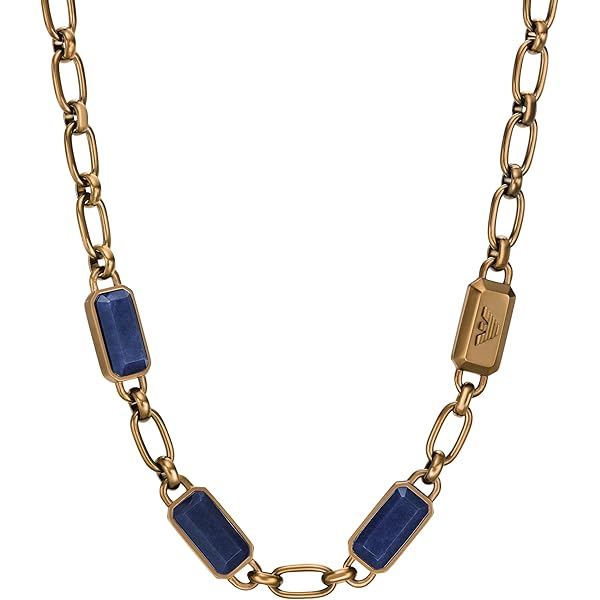 Amazon.com: Emporio Armani Men's Blue Stone with IP Antique