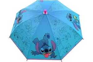 Berkshire Fashions Lilo and Stitch Kids Umbrella, Blue with Character Print, 21 inches
