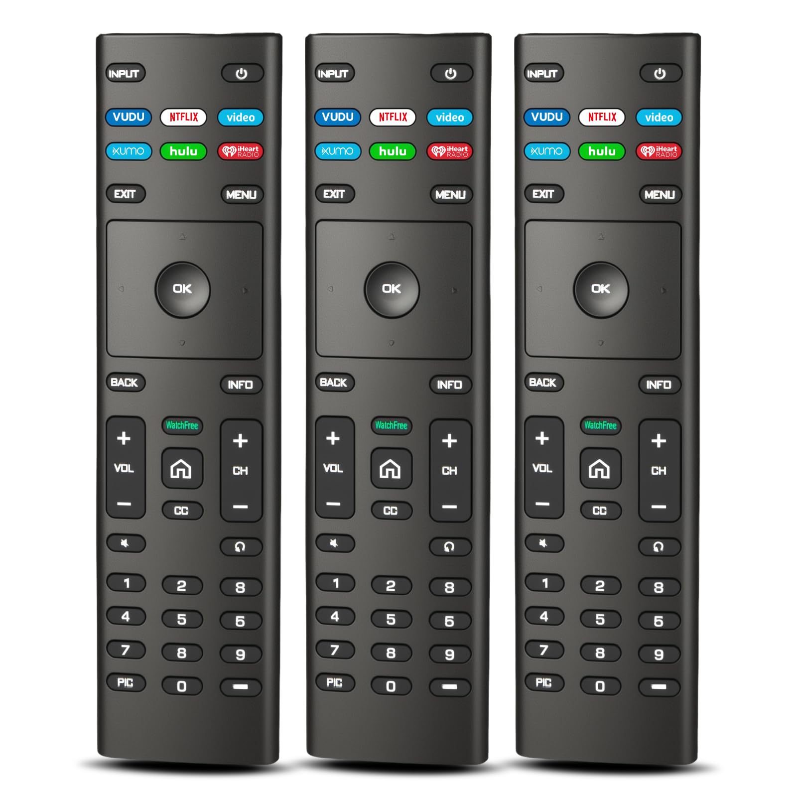 Photo 1 of (Pack of 3) Replacement Remote Control for VIZIO Smart TV, Compatible with D/E/M/P/V/PX Series