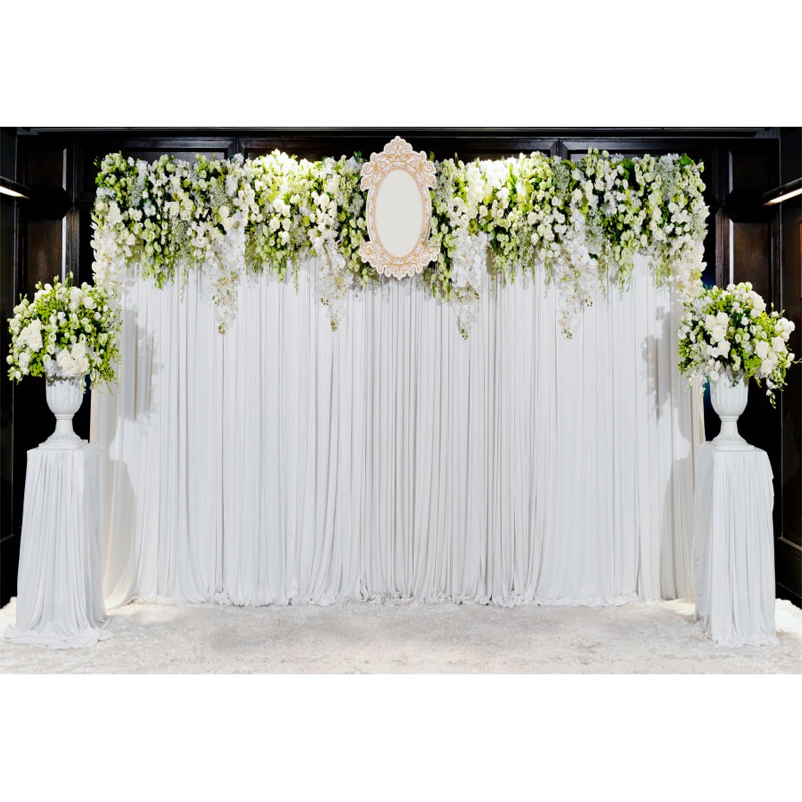 YongFoto 15x10ft Vinyl Photography Backdrop Beautiful Flowers Background for Wedding Scene Backdrops for Holiday Party Ceremony Photo Shoots Lovers Photo Background Studio Props