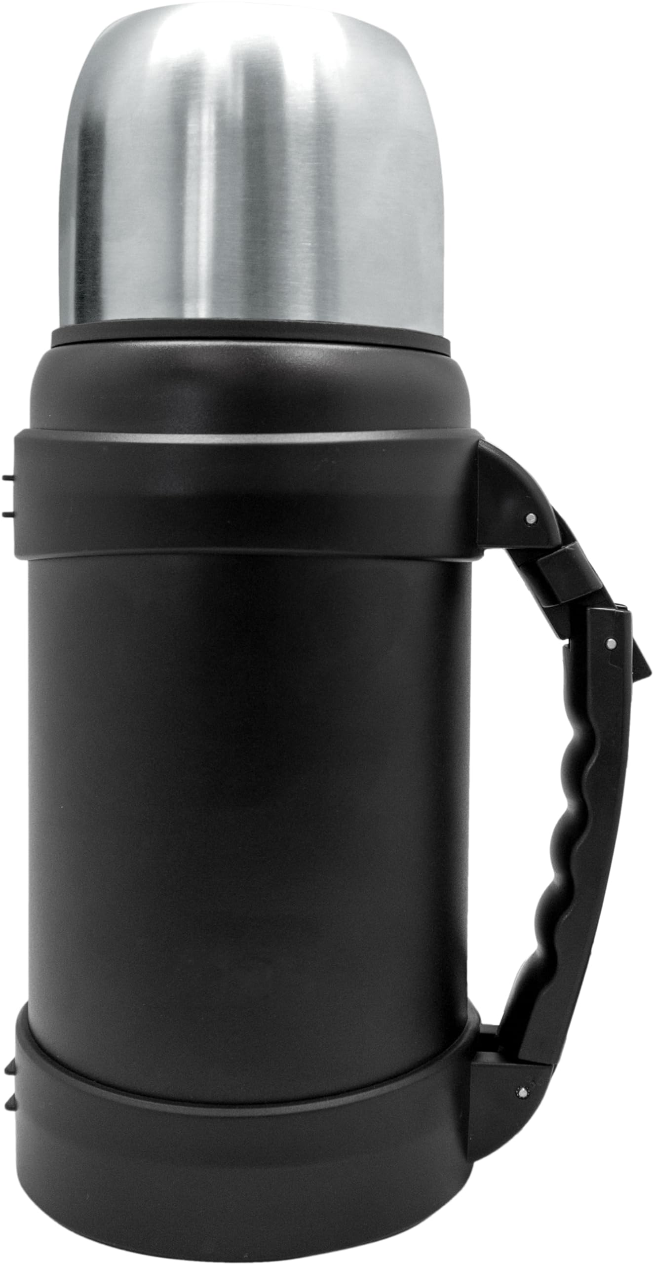 NERTHUS FIH 1261 Stainless Steel Double Wall Vacuum Flask 1300 ml Black