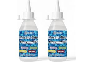 GDDP 200ml Clear Mosaic Tile Glue, Waterproof and Moisture Proof Fast Drying, for DIY Crafts, Suitable for Glass, Tile
