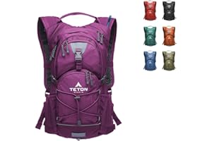 TETON SPORTS Teton Oasis/Trailrunner Hydration Backpack – Lightweight Water Pack with 2L/3L Bladder for Hiking, Running, Cycling, Biking – 2L/18L/22L Sizes – Sewn-in Rain Cover – Fits Men and Women